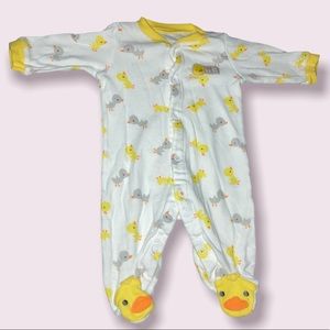 Carter’s Newborn Baby Duck Cute as can be Footie Onesie